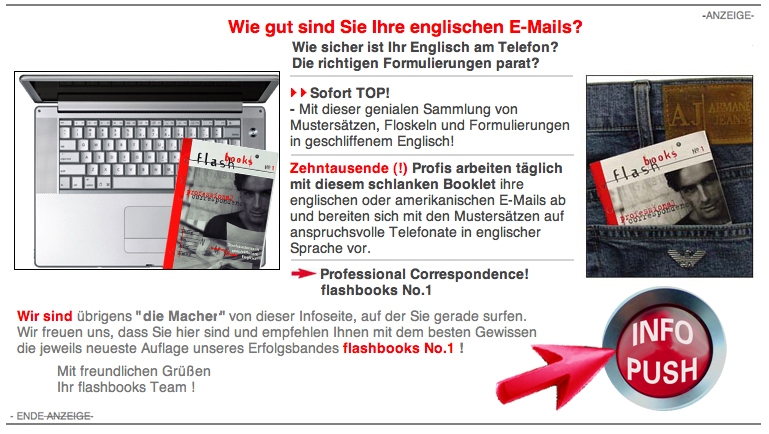 E-Mail English. flashbooks No.1 Professional Correspondence. Englisch fŸr E-Mails, Phone Calls u. Briefe.